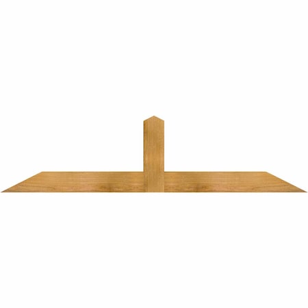 Ekena Millwork Portland Rough Sawn Timber Gable Bracket, Western Red Cedar, 60"W x 15"H x 4"D x 4"F, 6/12 Pitch GBW060X15X0404POR00RWR